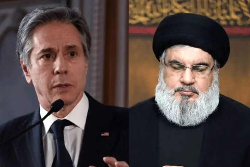 رمزگشایی از همزمانی سفر بلینکن به تل آویو با سخنرانی مهم سید حسن نصرالله