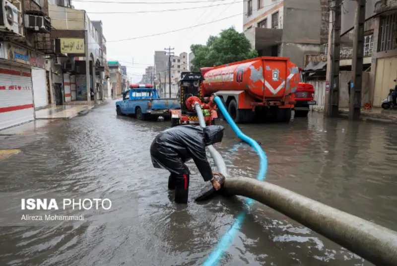 گزارش تصویری | اهواز غرق در آب