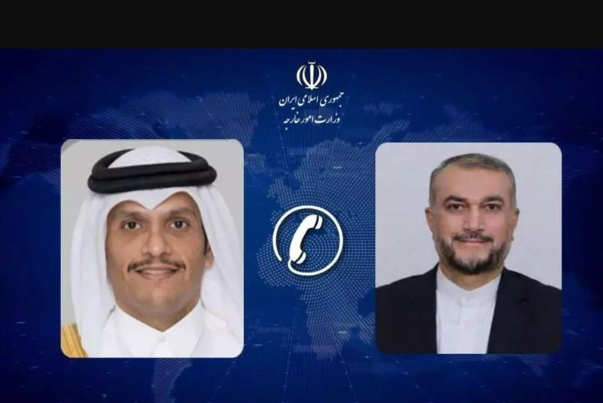 Iranian and Qatari foreign ministers confer on Gaza situation