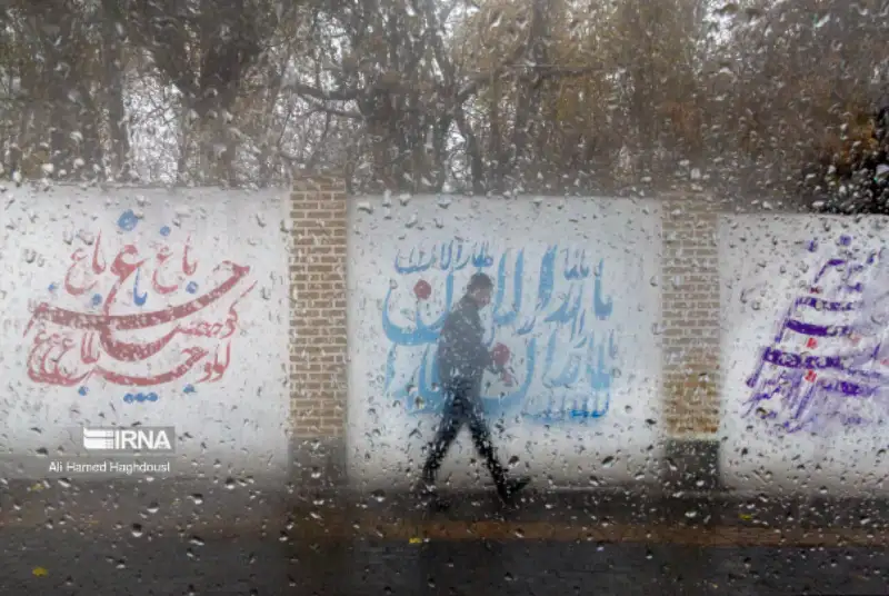 گزارش تصویری | بارش باران پاییزی