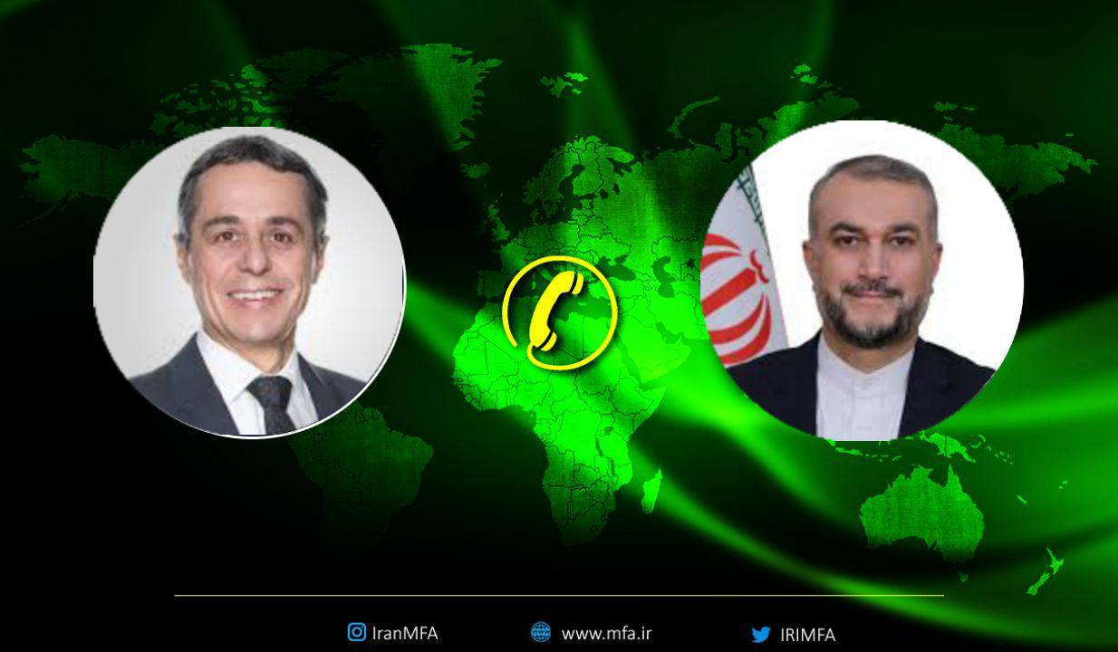 Amir-Abdollahian's phone conversation with his Swiss counterpart