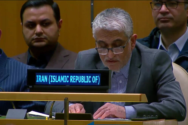 Iran's envoy to the UN: US enabling Israeli massacre in Gaza by opposing ceasefire