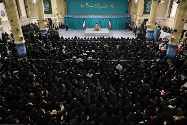 دیدار مقام معظم رهبری با اقشار مختلف زنان و دختران