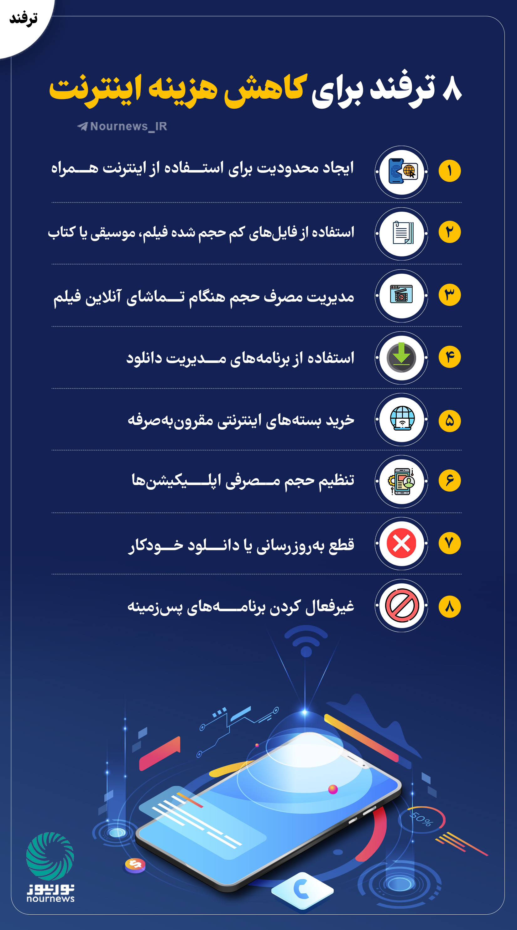 8 ترفند برای کاهش هزینه اینترنت