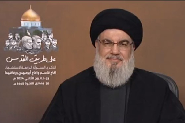 سخنرانی سیدحسن نصرالله در چهارمین سالگرد شهادت سردار سلیمانی
