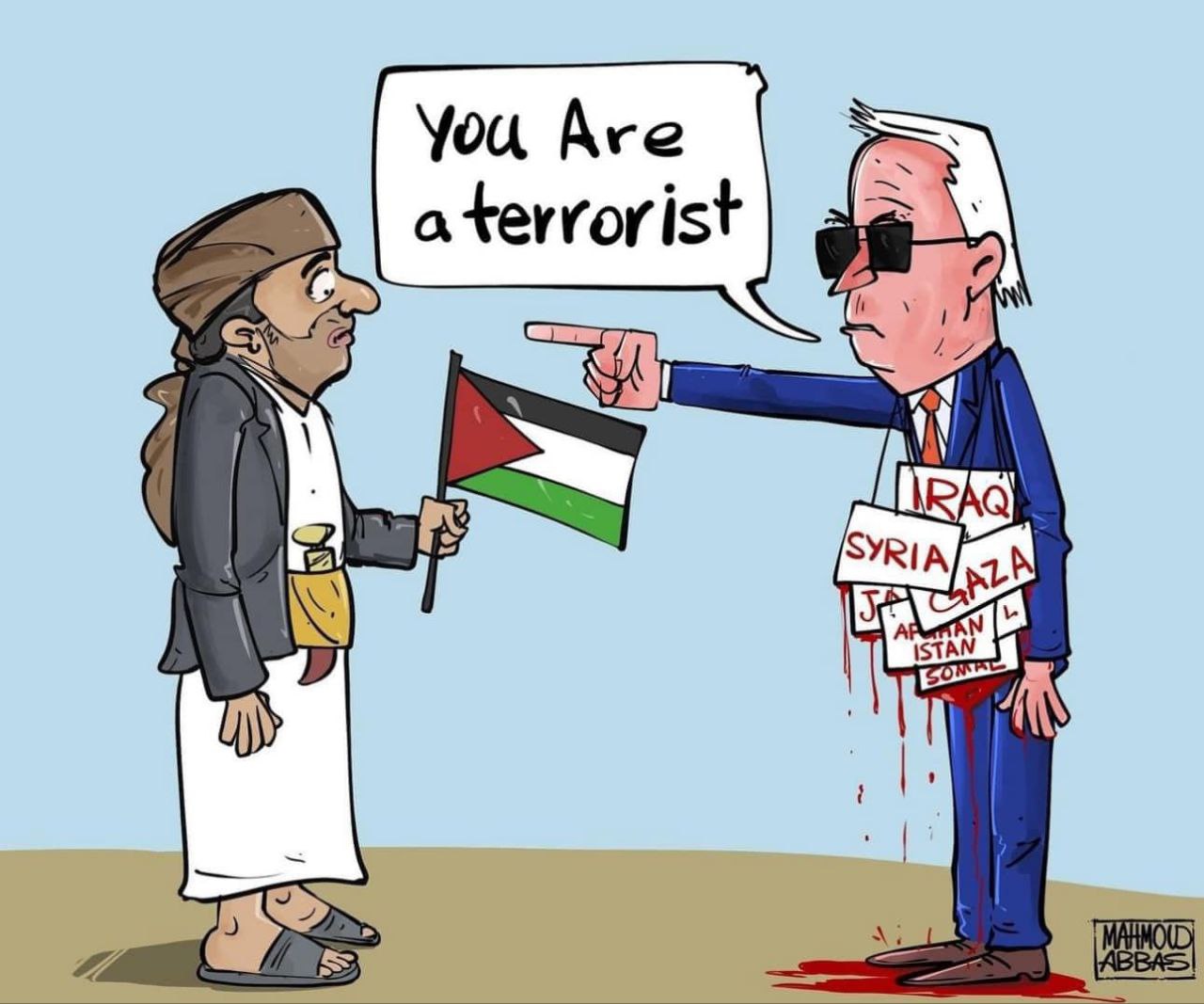 Biden's hypocrisy for designating Ansarullah as terrorists