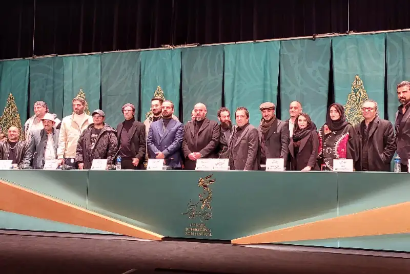 نشست خبری تمساح خونی در دومین روز از چهل و دومین جشنواره ملی فجر