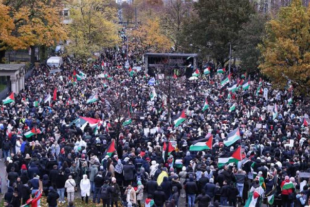 تداوم تظاهرات حمایت از مردم غزه در کشورهای اروپایی