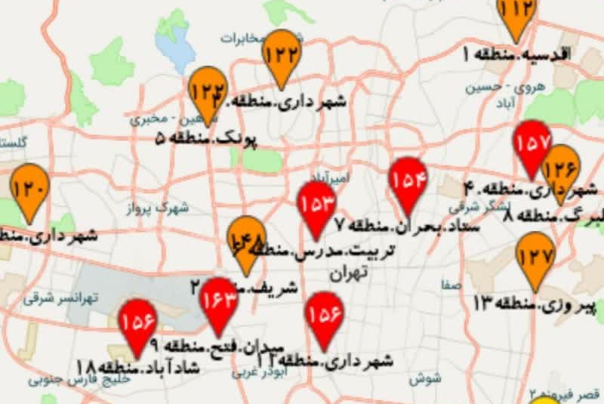 هوای تهران ناسالم شد