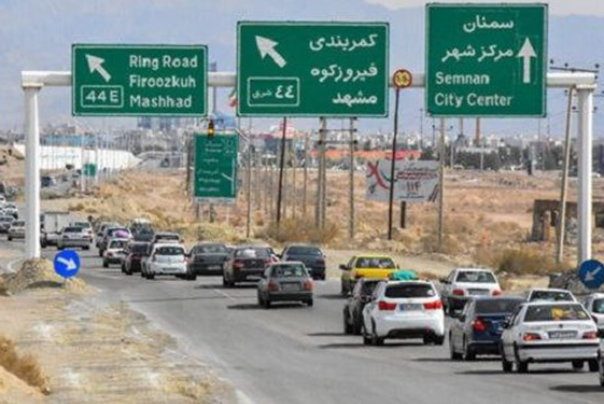 ترافیک بسیارسنگین در جاده تهران- مشهد