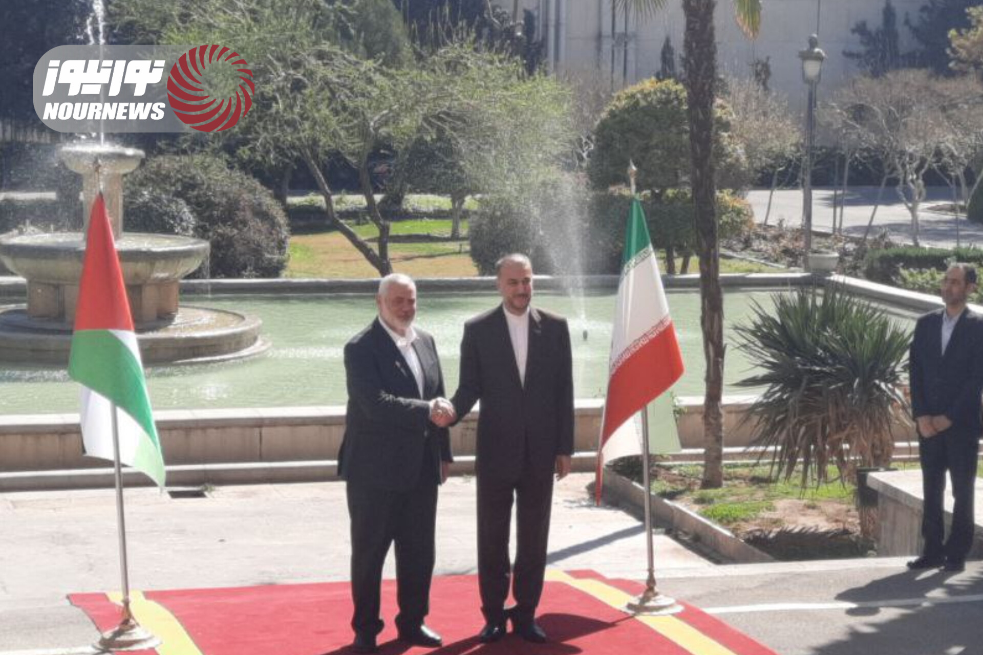 اسماعیل هنیه وارد تهران شد +عکس و فیلم