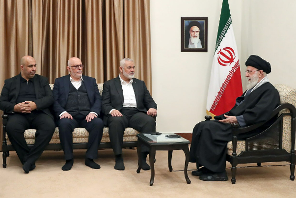 دیدار رئیس دفتر سیاسی حماس با رهبر انقلاب
