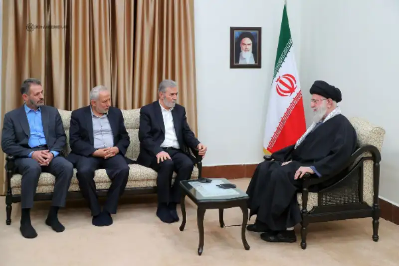 دیدار دبیرکل جنبش جهاد اسلامی فلسطین با رهبر انقلاب