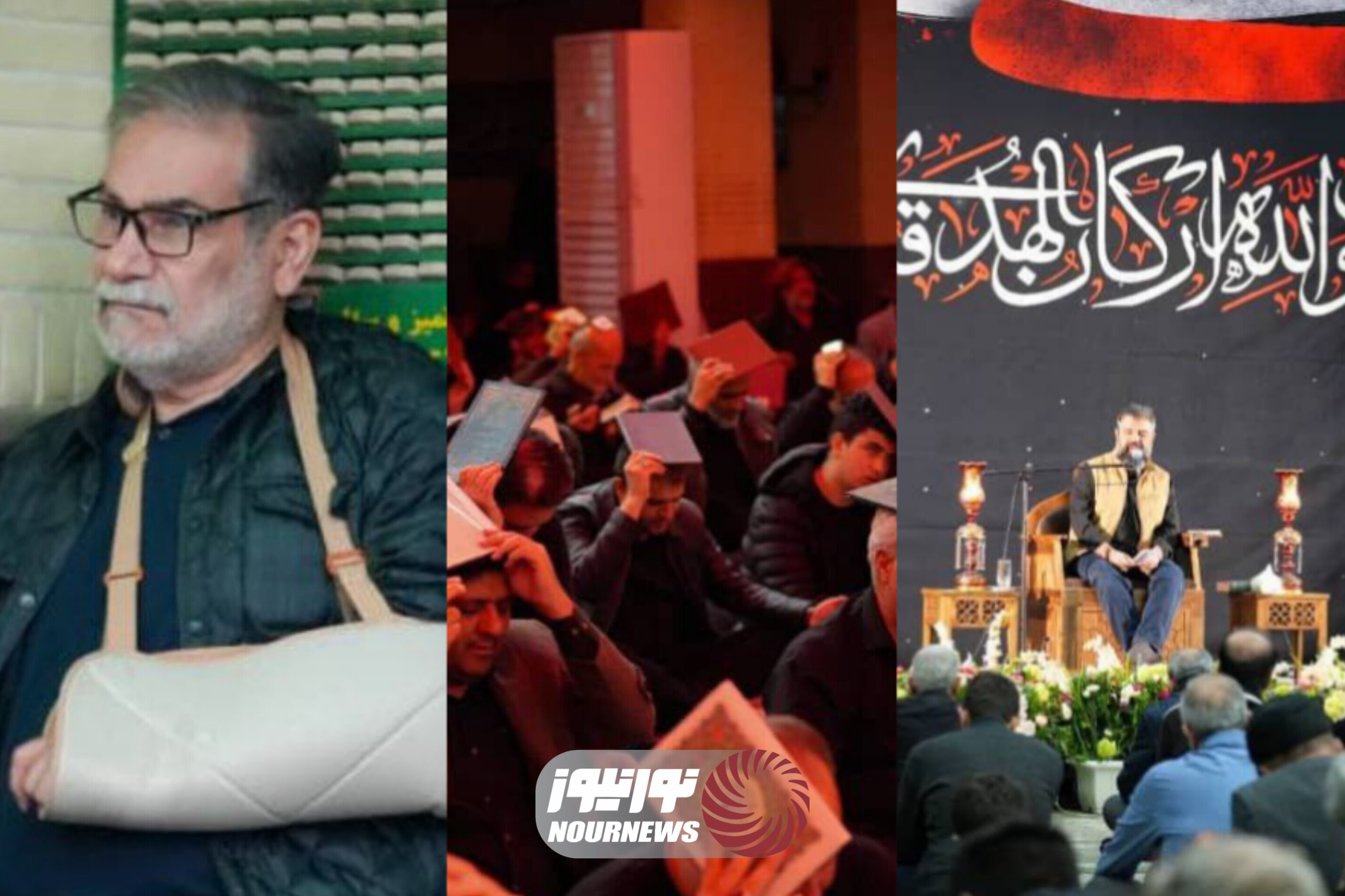 حضور دریابان شمخانی در مراسم احیا شب بیست و یکم ماه رمضان