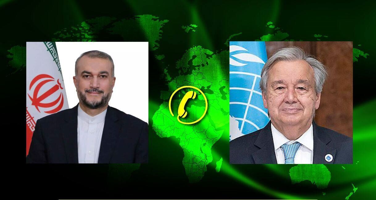 گفتگوی امیرعبداللهیان و گوترش درباره حمله تروریستی اسرائیل به کنسولگری ایران