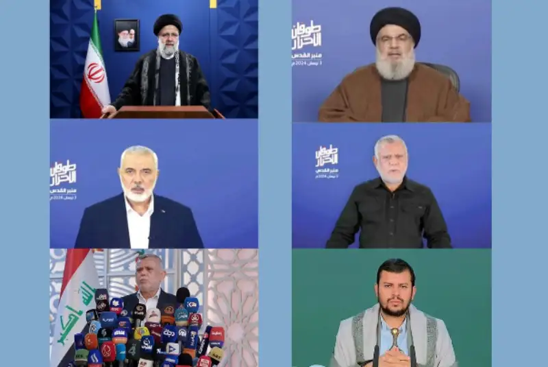 سخنرانی مشترک رهبران مقاومت در «منبر قدس»