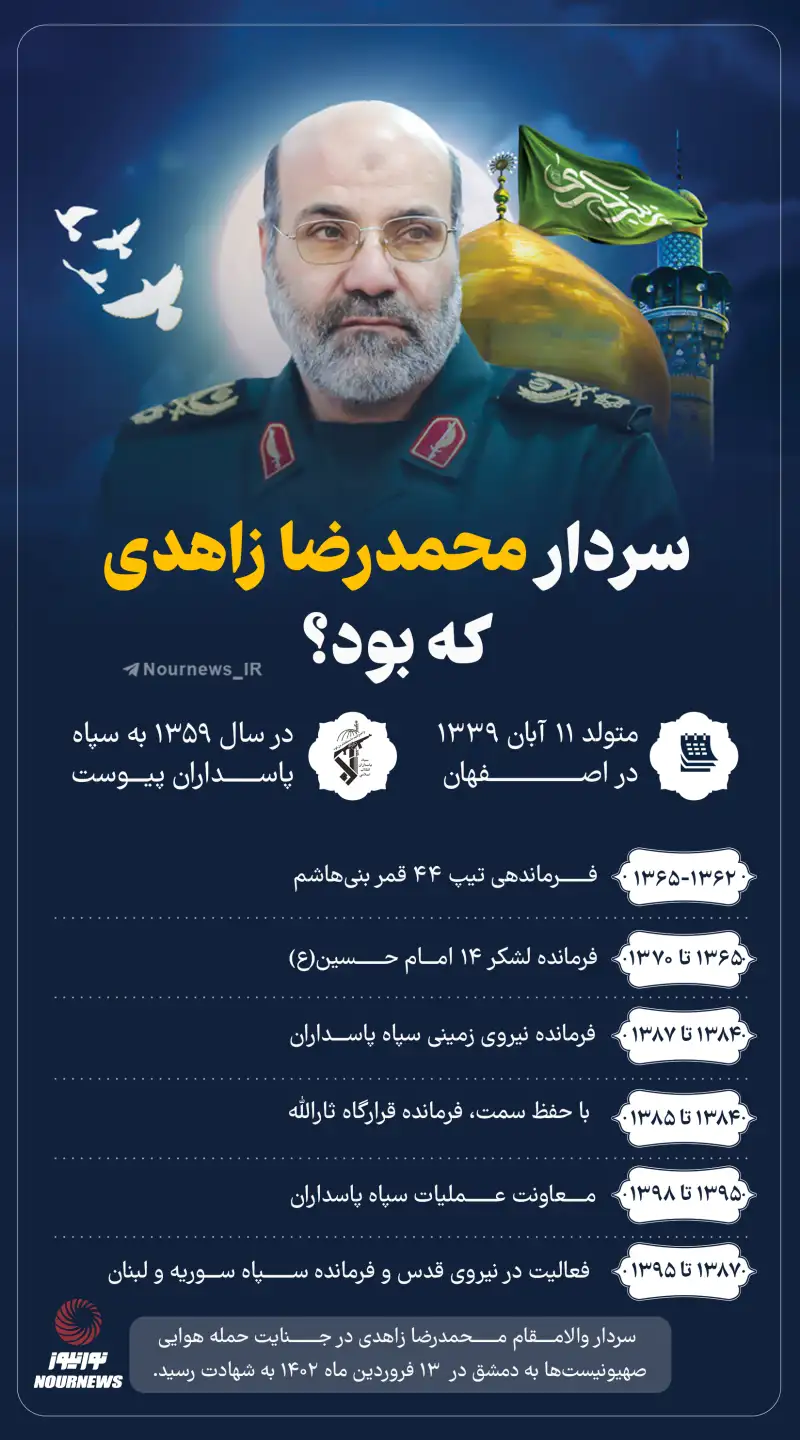 نور اینفو | سردار محمدرضا زاهدی که بود؟