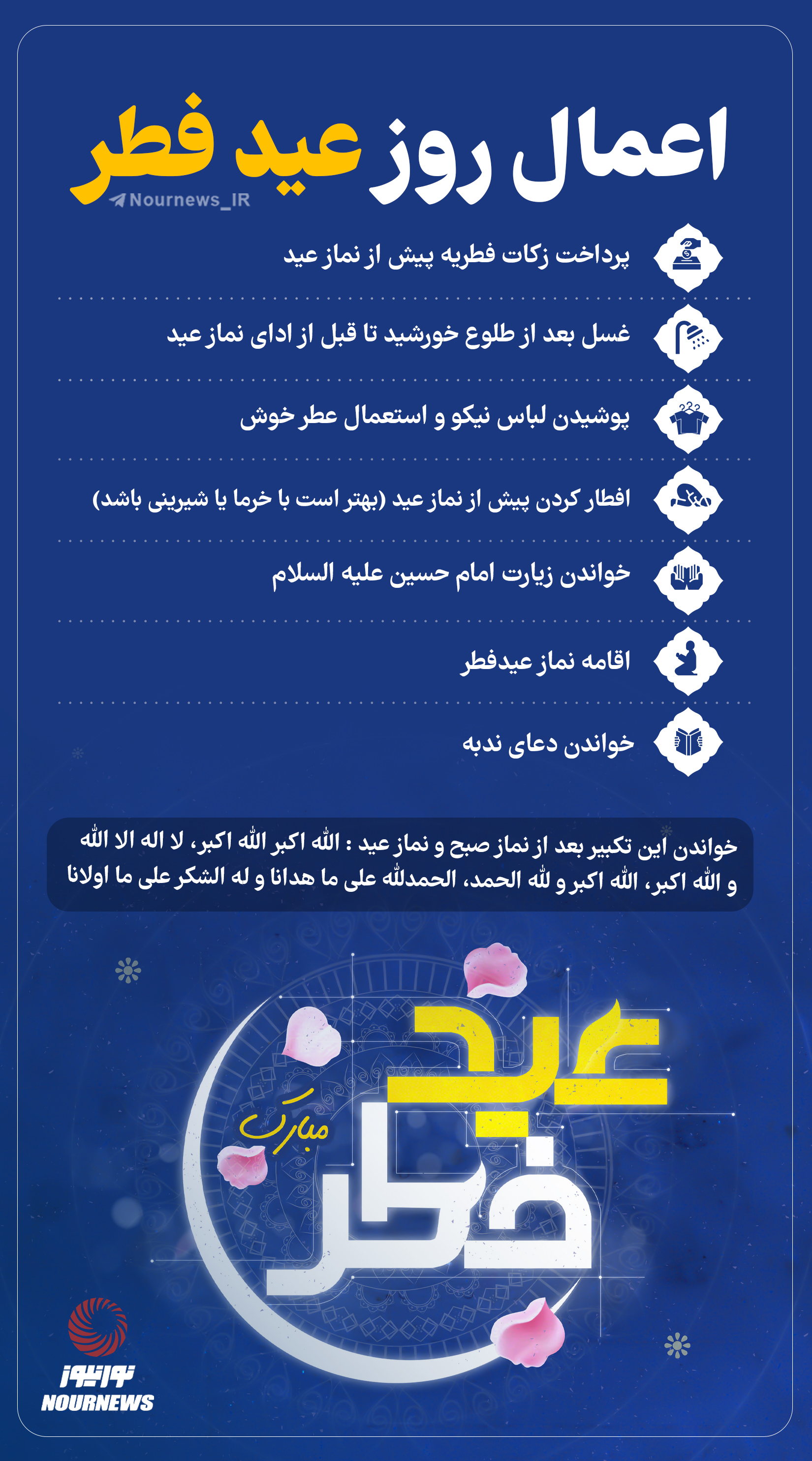 نوراینفو | اعمال روز عید فطر