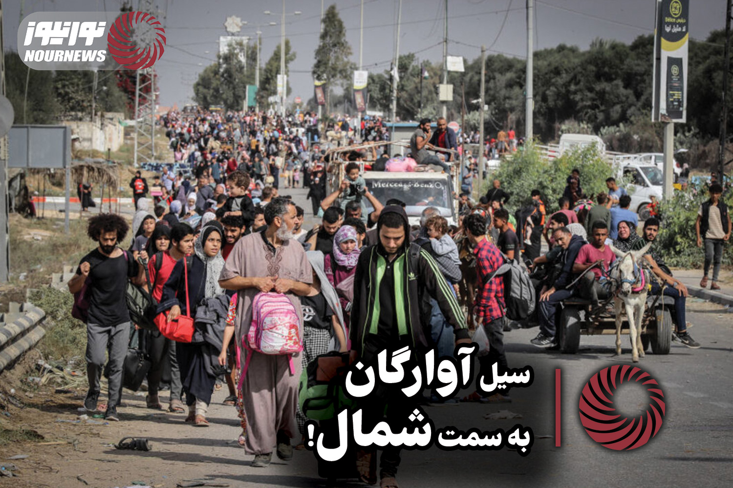 نورنما | سیل آوارگان به سمت شمال ! +فیلم