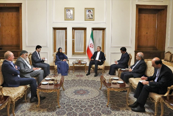 عبداللهيان يؤكد على دور منظمة الصحة العالمية في إرسال المساعدات الطبية لغزة