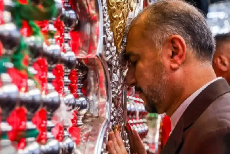 پیکر شهید امیرعبداللهیان در حرم عبدالعظیم حسنی(ع) به خاک سپرده می‌شود