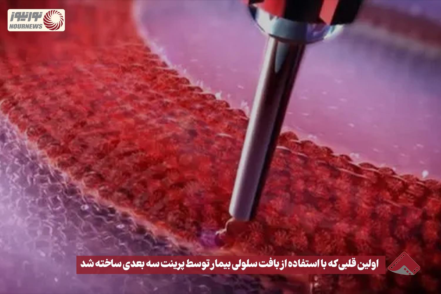 نورنما | اولین قلبی که با استفاده از بافت سلولی بیمار توسط پرینت سه بعدی ساخته شد+فیلم