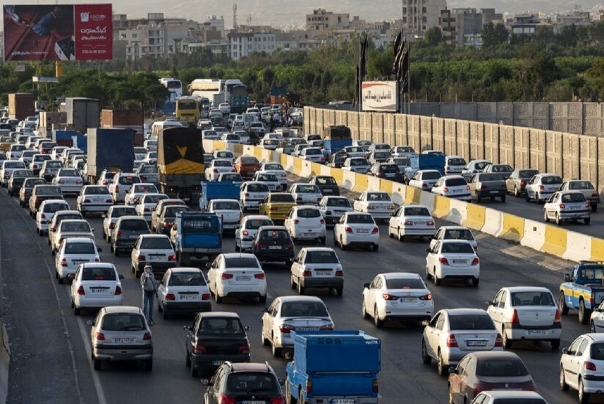 ترافیک سنگین در آزادراه تهران- کرج- قزوین