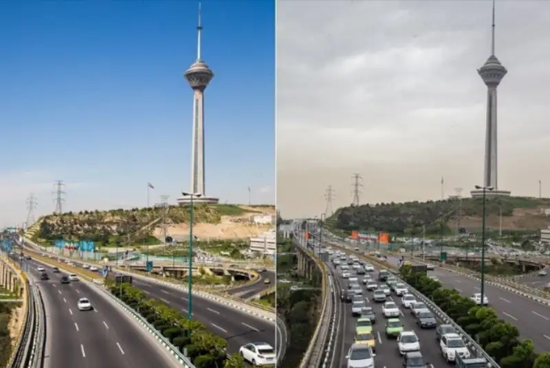 هوای تهران آلوده است