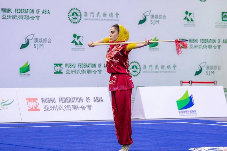 Iranian girl grabs the country’s first gold medal in individual taolu
