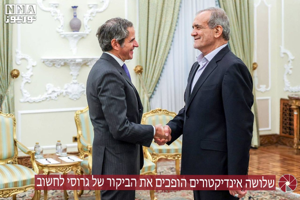 שלושה אינדיקטורים הופכים את הביקור של גרוסי לחשוב