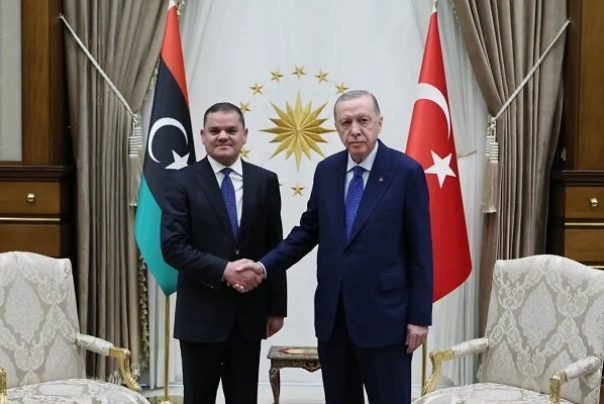 دیدار اردوغان با نخست‌وزیر لیبی