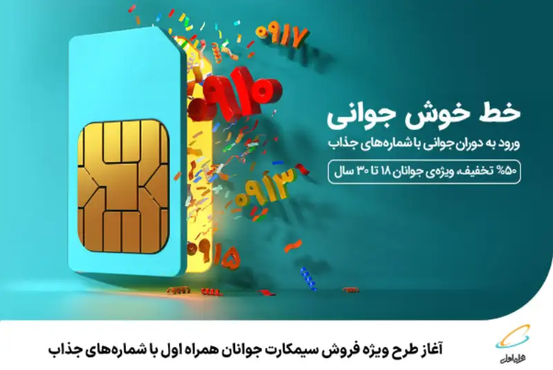 آغاز طرح ویژه فروش سیمکارت جوانان همراه اول با شماره‌های جذاب