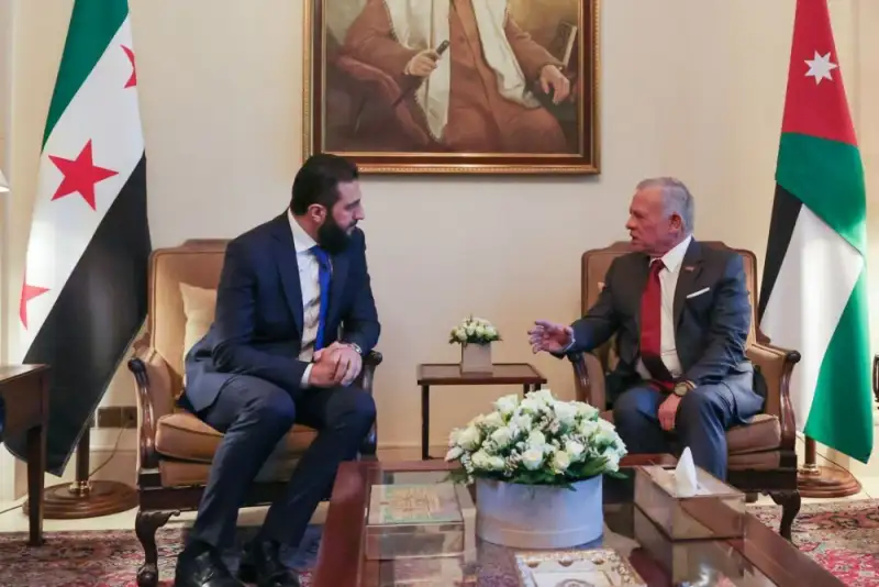 جولانی با پادشاه اردن دیدار کرد