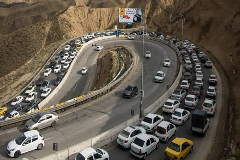 ترافیک فوق‌سنگین در خروجی‌های تهران/ چالوس بسته شد