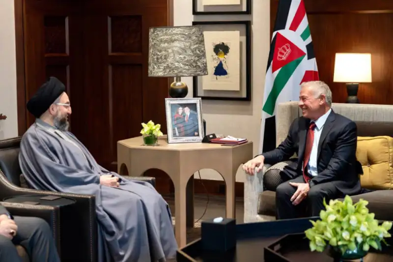 عمار حکیم با پادشاه اردن درباره عراق و غزه گفت‌وگو کرد
