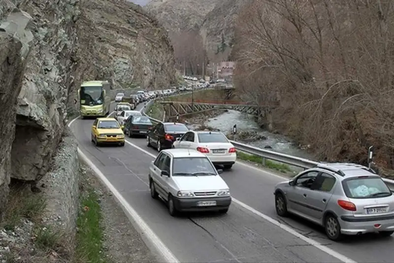 از ساعت 16 امروز تردد دو طرفه در جاده چالوس ازاد است