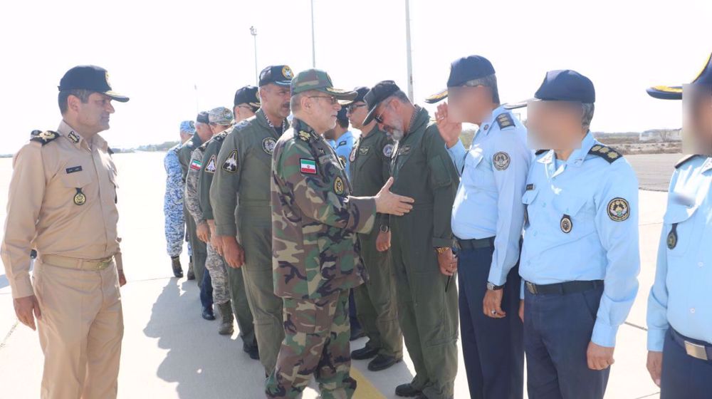 Iran Army cmdr. visits southeast air base as Tehran vows to exact ‘heavy price’ from enemy