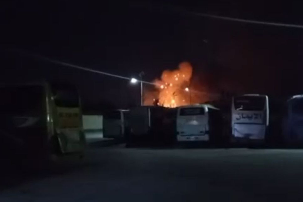 انفجار در دانشکده نظامی در شهر حلب سوریه+ فیلم