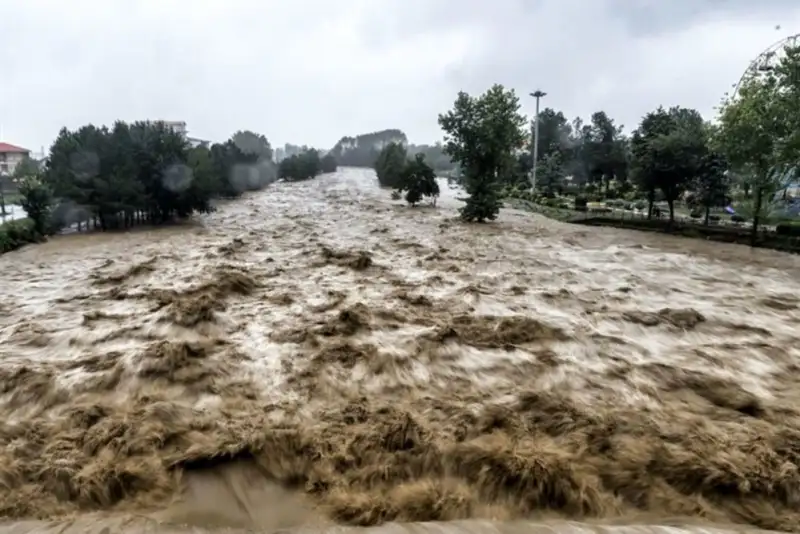 سیل در روستای سهک خراسان جنوبی + فیلم