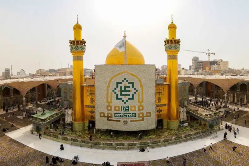 آماده سازی حرم امیرالمومنین درآستانه عید سعید غدیر+ عکس