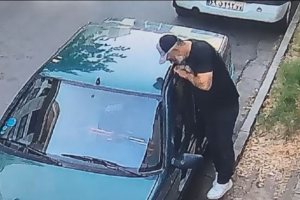 نحوه سرقت ضبط خودرو در گیشا + فیلم
