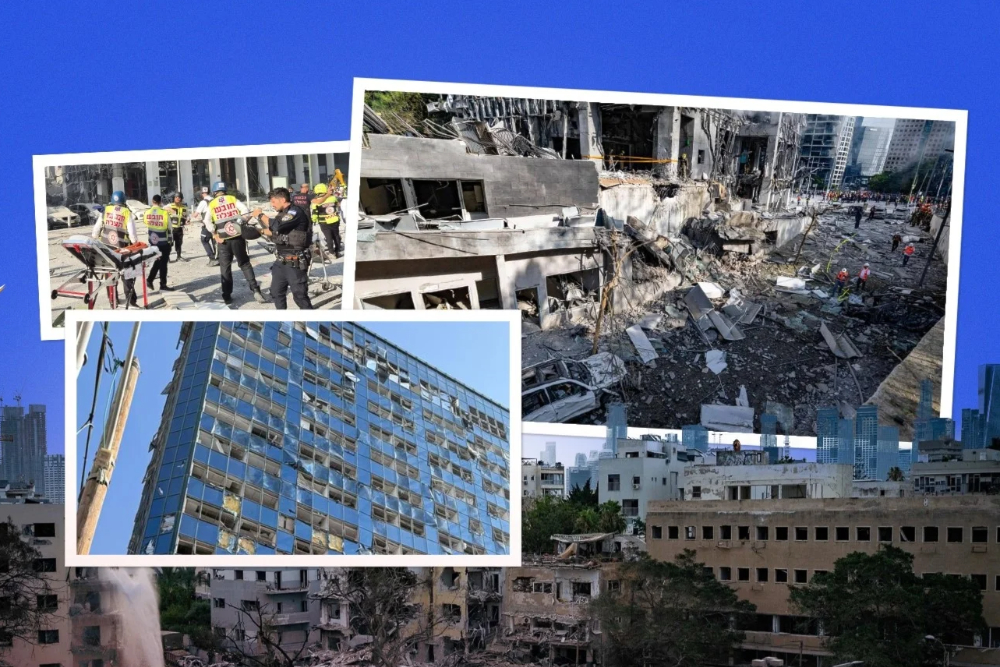 "מפלי טילים". כך נראו תל אביב ובאר שבע לאחר גל הטילים האחרון מאיראן.