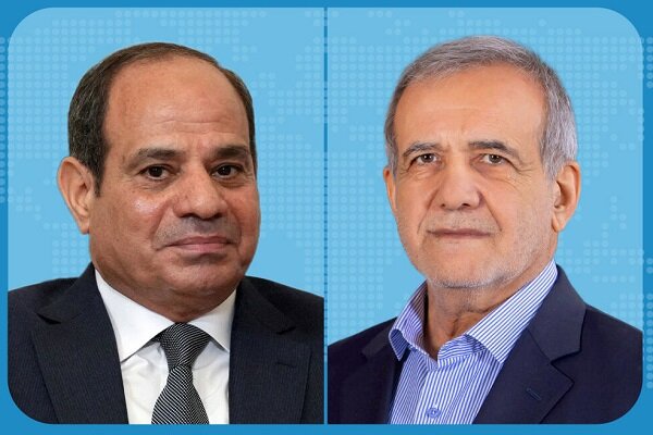 Pezeshkian to Egyptian counterpart: Iran ready to assist in promoting regional peace, stability