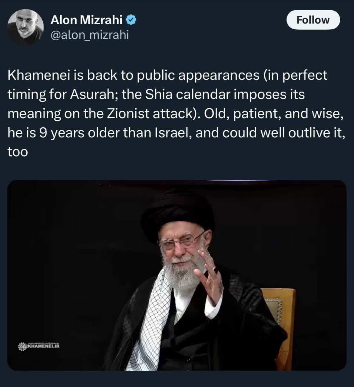 Zionist media analyst: Ayatollah Khamenei could outlive Israel