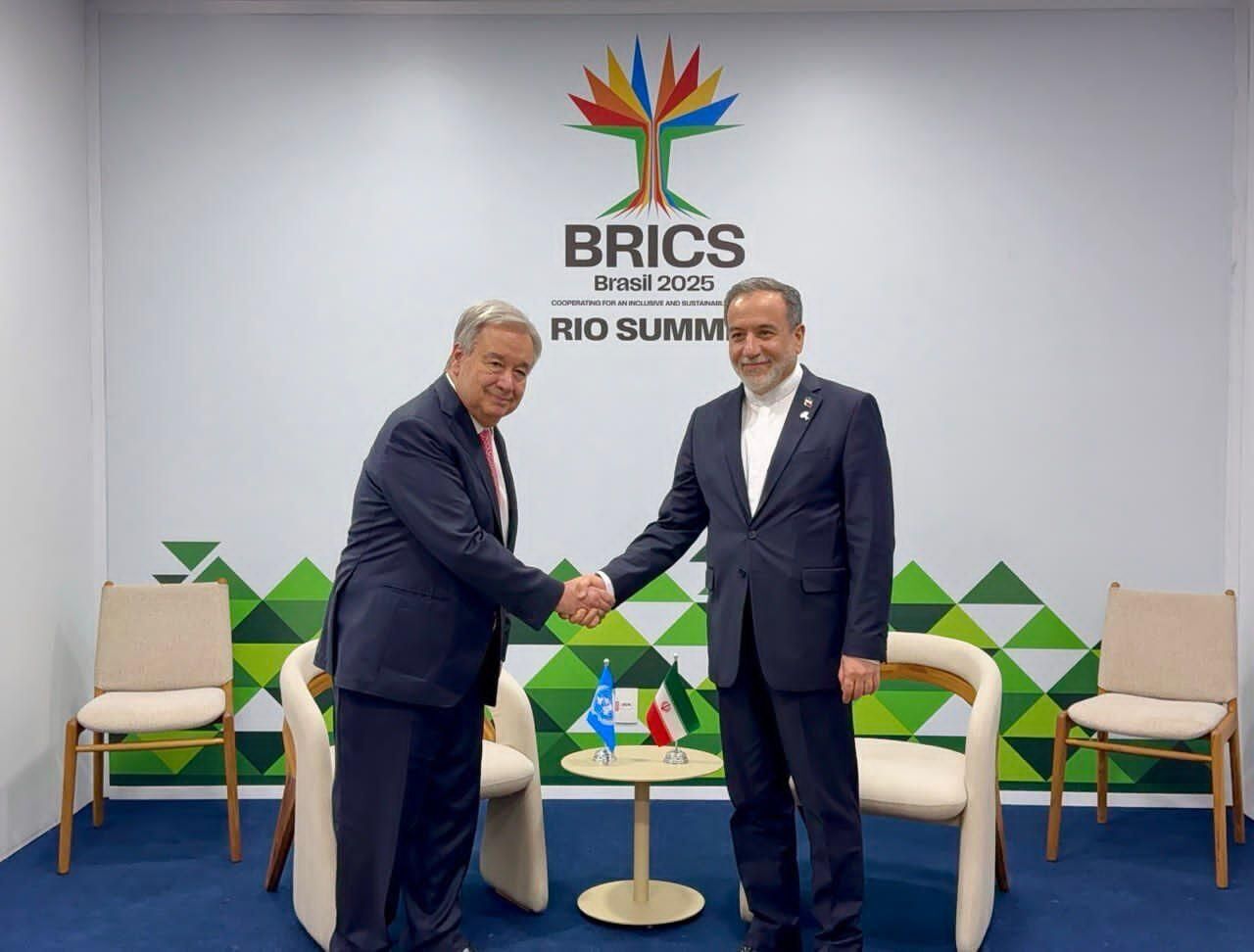 Araghchi meets with U.N. chief in Brazil