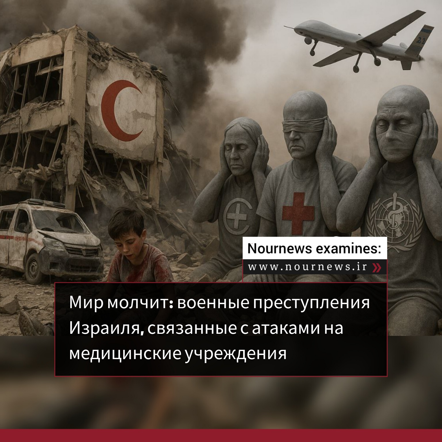 Мир молчит: военное преступление Израиля, связанные с нападением на  медицинские центры