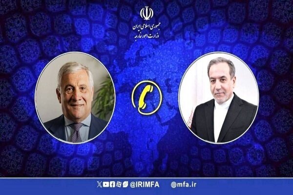 Iran, Italy FMs discuss regional, intl. developments on phone