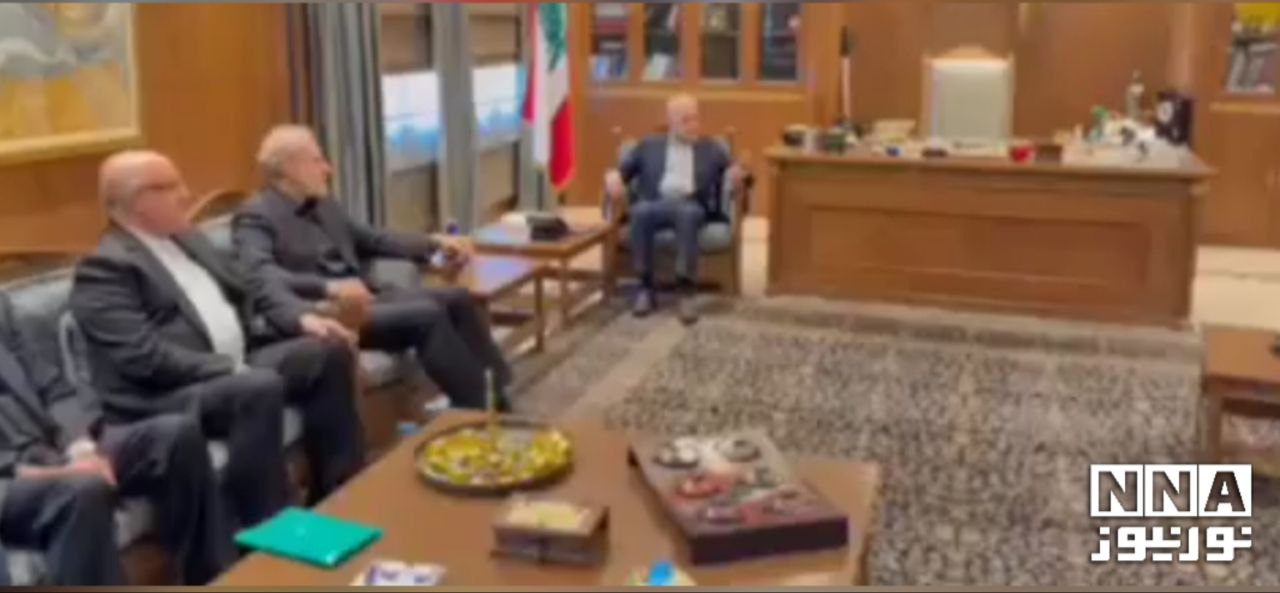 לריג'אני נפגש עם יושב ראש הפרלמנט הלבנוני בביירות