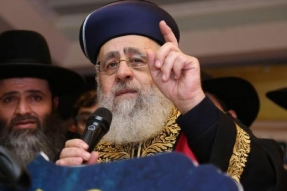 הרב הראשי הספרדי לישראל תוקף את נתניהו ודרעי