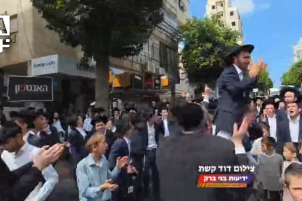 חגיגות לשחרורו של חרדי נמלט מבתי כלא בישראל 10